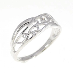 Nhẫn kim cương K10WG 0.01CT