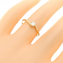 Nhẫn kim cương Solitaire K18YG 0.10CT 673636