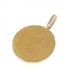 K18YG(枠) Đồng xu Mặt dây chuyền - Hàng hiệu Chính hãng 866161