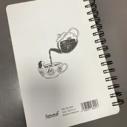 SỔ GÁY XOẮN, KẺ NGANG BÌA ĐEN TRẮNG CÔ GÁI CÁ TÍNH **TẶNG QUÀ 0Đ** FREESHIP 691088