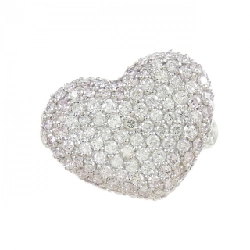 Nhẫn kim cương hồng K18WG hình trái tim 0.75CT 668027