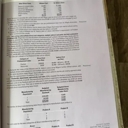 Cost Accounting: A Managerial Emphasis 593805
