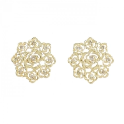 K18YG Bông tai kim cương 0.20CT - Hàng hiệu Chính hãng