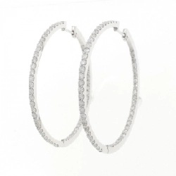 K18WG Bông tai kim cương 2.36CT - Hàng hiệu Chính hãng 868196