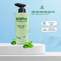 DẦU GỘI, DẦU XẢ TINH DẦU BẠC HÀ SOFIA (500ML/1Chai) - MÁT LẠNH SẠCH GÀU