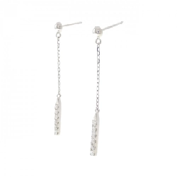 K18WG Bông tai kim cương 0.20CT - Hàng hiệu Chính hãng 870195