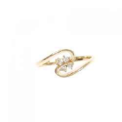 Nhẫn kim cương hoa K18YG 0.08CT 667555