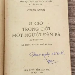 Tác phẩm "24 giờ trong đời một người đàn bà" - Stefan Zweig 705072