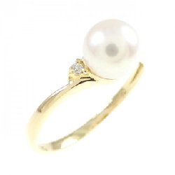 Nhẫn ngọc trai Akoya K18YG 6mm