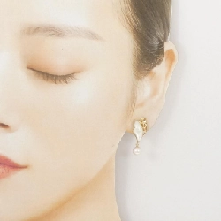 K18YG Đá màu Bông tai - Hàng hiệu Chính hãng 869015