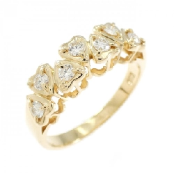 Nhẫn kim cương hình trái tim K18YG 0.24CT - Hàng hiệu Authentic