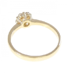 Nhẫn kim cương 750YG hoa 665544