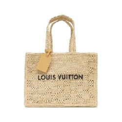 Túi xách Louis Vuitton Damier Raffia Summer Shopper Tote MM M25008 - Hàng hiệu Chính hãng