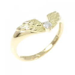 Nhẫn kim cương 750YG cánh 0.05CT