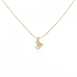 K18YG Dây chuyền kim cương 0.10CT - Hàng hiệu Authentic