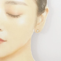 Bông tai hoa ngọc trai mẹ 750YG/K18YG - Hàng hiệu Authentic 870473