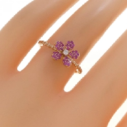 Nhẫn Sapphire Hoa K18PG 0.25CT - Hàng hiệu Chính hãng 853242