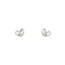 PT900 Bông tai kim cương hình trái tim 0.04CT - Hàng hiệu Chính hãng