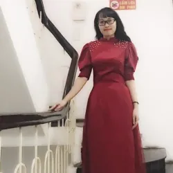 Váy nữ dài midi đỏ kiểu cổ điển kết hợp đính đá vai 1024418