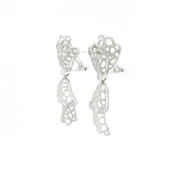 Bông tai Matsui Hisako PT900/K18WG/K14WG 0.14CT 665763