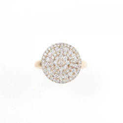 Nhẫn kim cương 750PG Pavé 0.85CT 671071