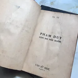 Phạm Duy còn đó nỗi buồn - Tạ Tỵ 737740