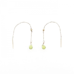 K10YG Peridot Bông tai - Hàng hiệu Chính hãng