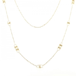 K18YG 2WAY Ngọc trai nước ngọt Dây chuyền - Hàng hiệu Chính hãng 847660