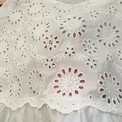 [Siêu Phẩm Nhật] Áo kiểu mori vintage hoa thêu xô thô đục lỗ dáng xoè babydoll Nhật 695500