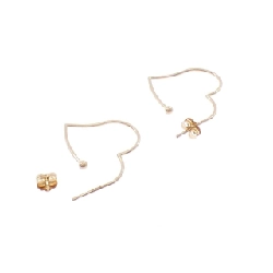 K18PG Bông tai hình trái tim - Hàng hiệu Chính hãng 866337