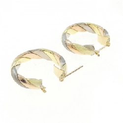 K18 Ba màu Bông tai - Hàng hiệu Chính hãng 872186