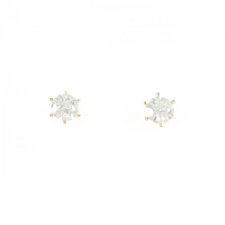 K18YG/ST Bông tai kim cương 0.310CT 0.315CT G SI2 EXT H&C - Hàng hiệu Chính hãng