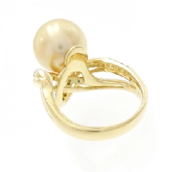 Nhẫn ngọc trai trắng K18YG 12.3mm - Hàng hiệu Authentic 849909