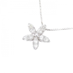 K18WG Hoa Kim Cương Dây Chuyền 0.50CT - Hàng hiệu Chính hãng 861126