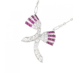 K18WG Dây chuyền Ruby 0.30CT - Hàng hiệu Chính hãng 859518