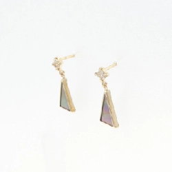 K10YG Ngọc trai mẹ Bông tai - Hàng hiệu Chính hãng 866673