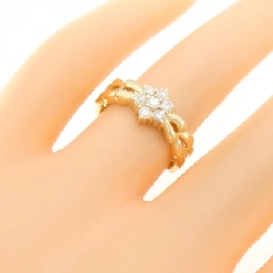 Nhẫn kim cương K18YG hoa 0.30CT 672879
