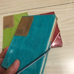 Sổ tay Notebook bìa da (màu xanh dương)