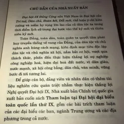 Tham luận tại đại hội đại biểu toàn quốc lần thứ IX 996405