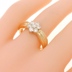 Nhẫn kim cương K18YG hoa 0.50CT 667085