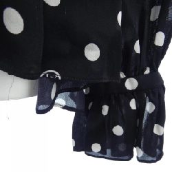 Áo blouse chấm bi sheer mousseline LOUIS VUITTON FMTO71NR1 628652