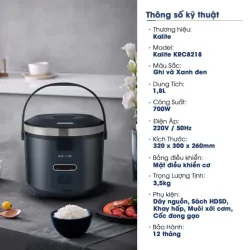 Nồi cơm điện đa năng KALITE KRC8218 – Cơm ngon, cháo nhừ, soup sánh mịn 584905