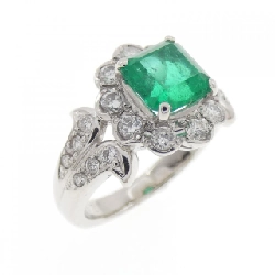 Nhẫn Emerald PT900 1.27CT - Hàng hiệu Chính hãng