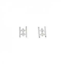 K10WG Bông tai kim cương 0.04CT - Hàng hiệu Chính hãng