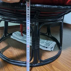 Ghế papasan 1m2 kèm gối decor nhà cửa khung mây nhựa chắc chắn 776859