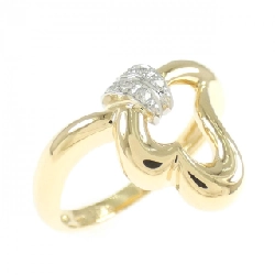 Nhẫn kim cương hình trái tim K18YG/PT900 0.03CT