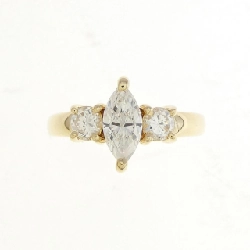 Nhẫn kim cương K18YG 0.435CT 672824