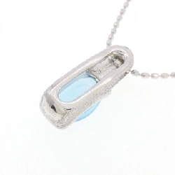 K18WG Blue Topaz Necklace - Hàng hiệu Authentic 858322
