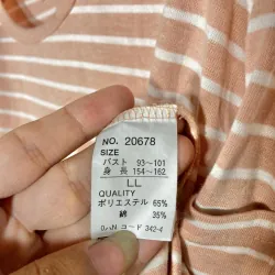 Áo Thun Nhật Kẻ Ngang Fit < 65Kg 797494