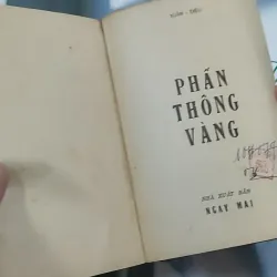 [MIỄN PHÍ BỌC SÁCH] [XƯA] Phấn Thông Vàng (1968) - Xuân Diệu 776042